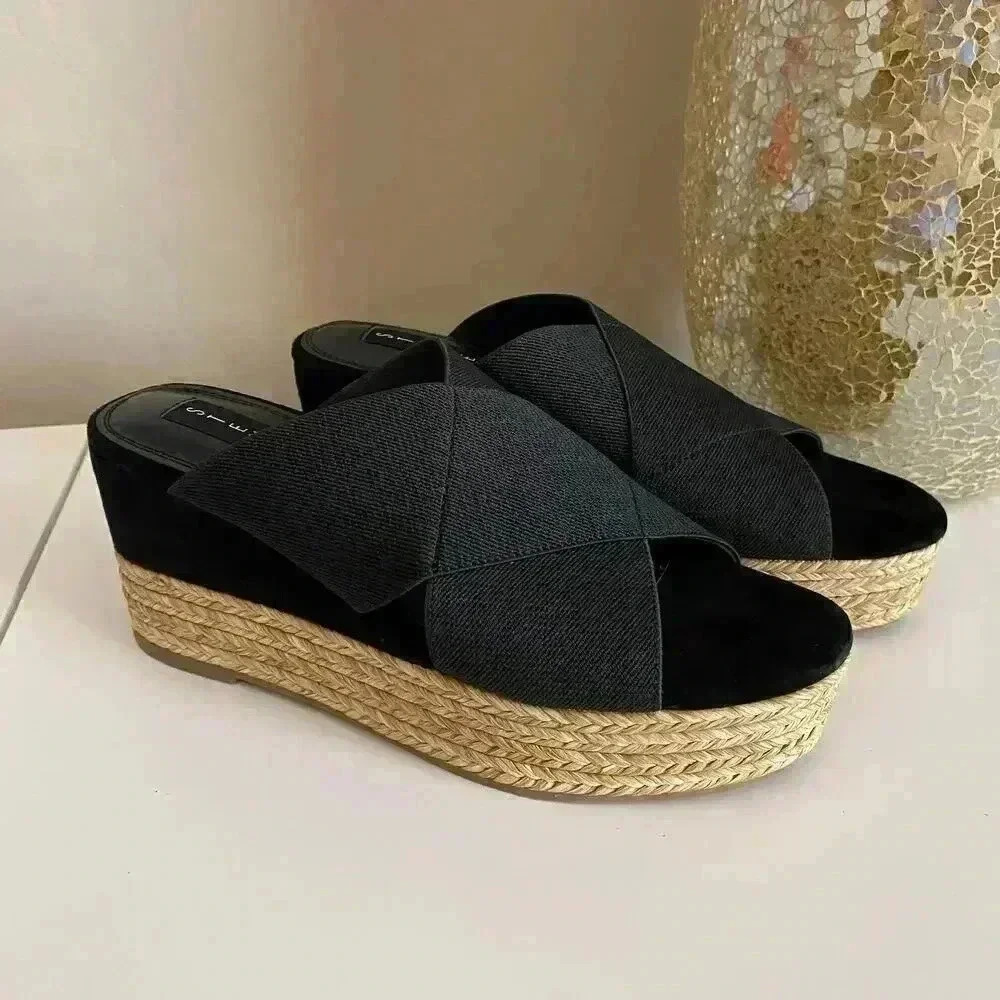 Steven By Steve Madden‎ Kaycee Leather Wedge Sandal